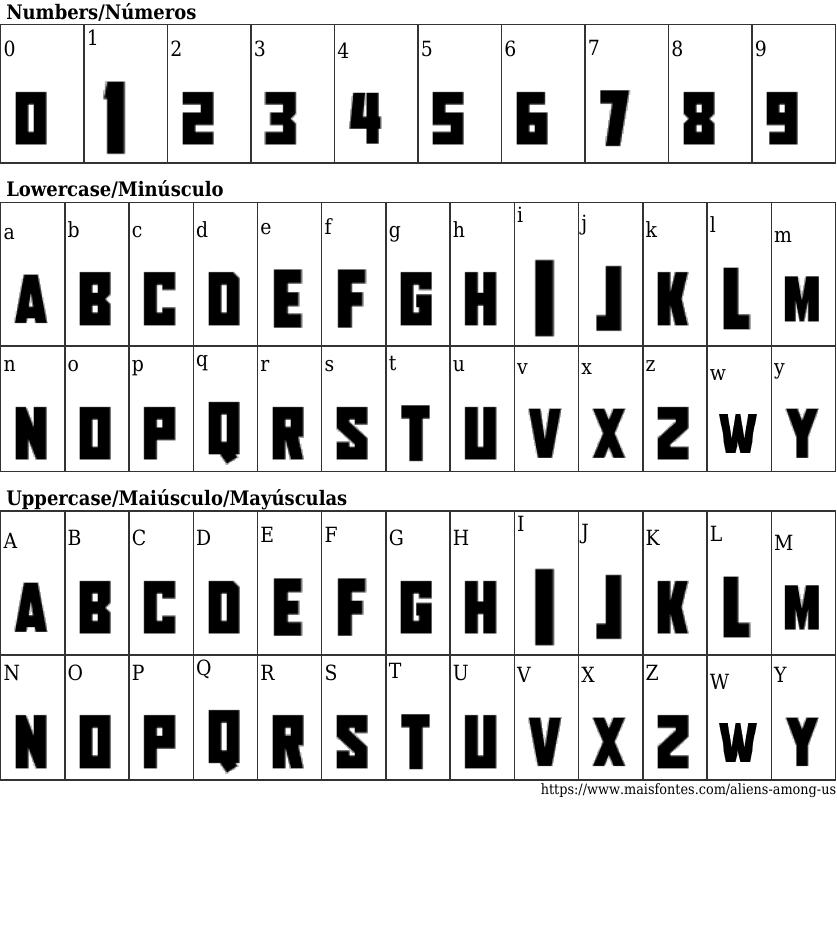 Aliens Among Us Fuente Gratis Maisfontes Com